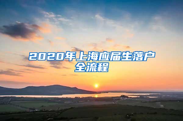 2020年上海应届生落户全流程