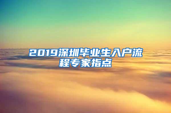 2019深圳毕业生入户流程专家指点