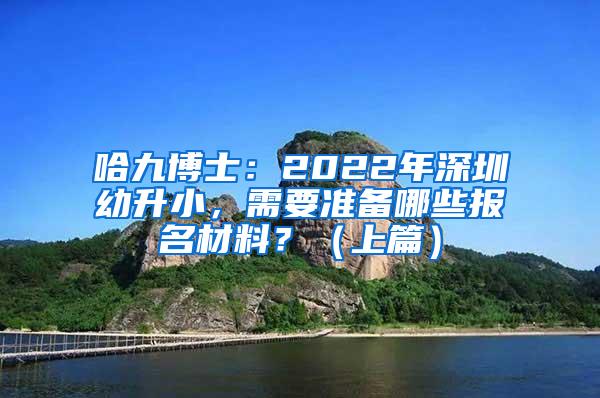 哈九博士：2022年深圳幼升小，需要准备哪些报名材料？（上篇）