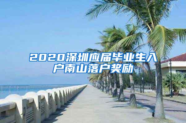 2020深圳应届毕业生入户南山落户奖励