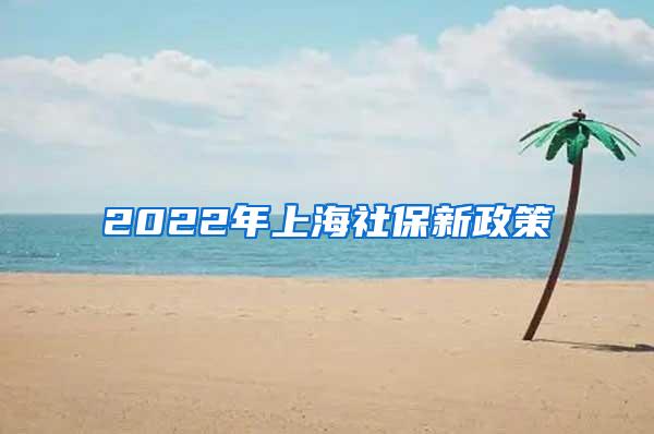 2022年上海社保新政策