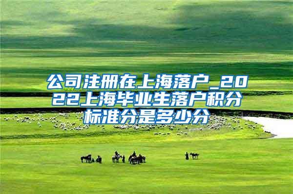 公司注册在上海落户_2022上海毕业生落户积分标准分是多少分